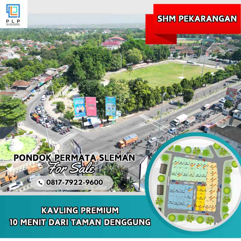 tanah kavling premium 190 jutaan area jalan magelang