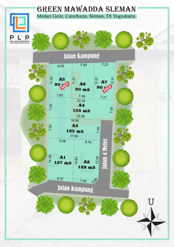 tanah kavling strategis belakang ibarbo park jogja