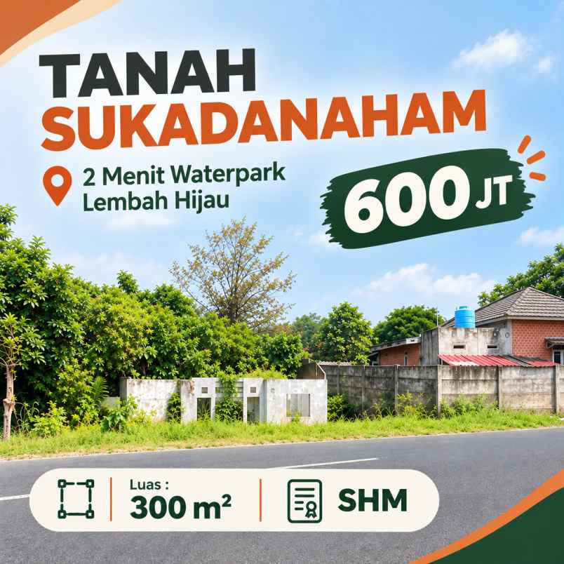 tanah sukadanaham murah se lampung