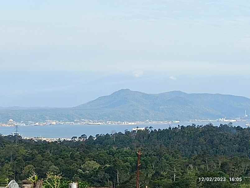 tanah view laut di kemiling bandar lampung luas 4000m