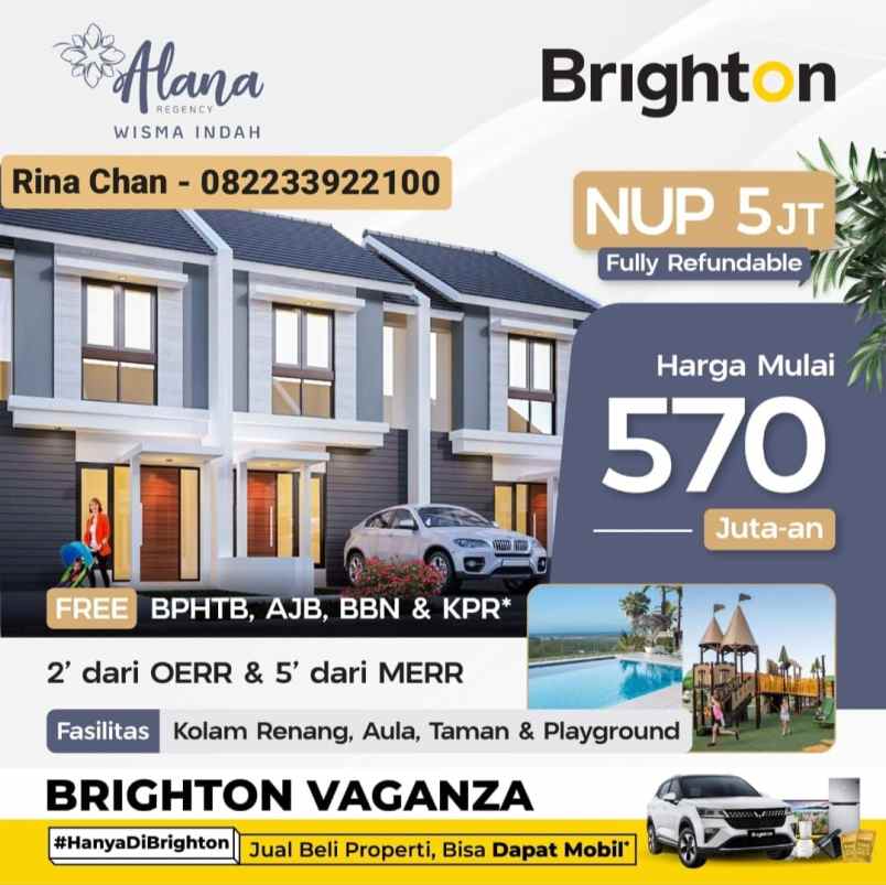 coming very soon new cluster alana regency wisma indah