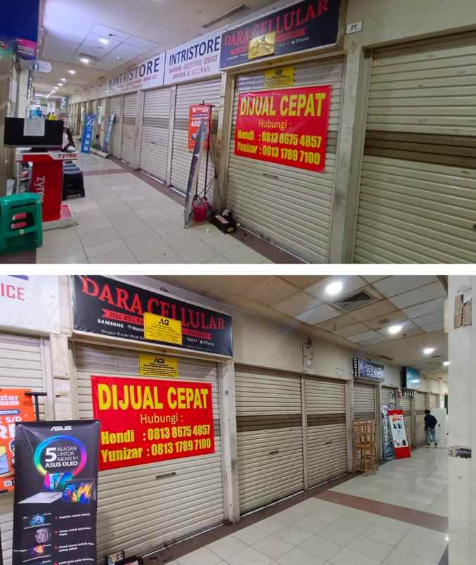 dijual 1 unit kios di bogor trade mall rp 205jt bogor