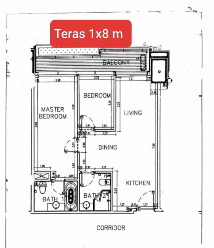dijual apartemen the peak residence