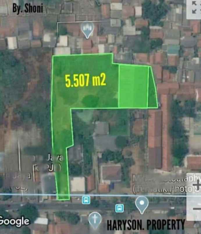 dijual gudang 5507 m2 cikarang utara