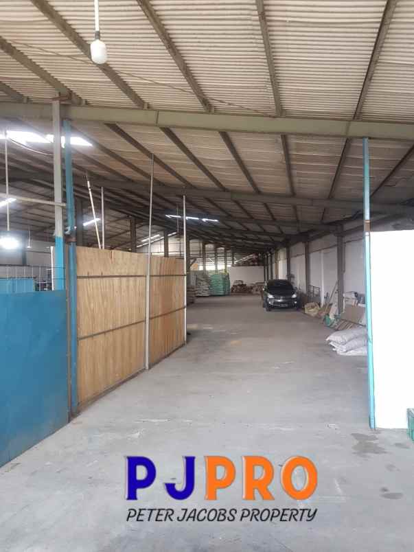 dijual gudang furnished di jalan raya sukamekar bekasi