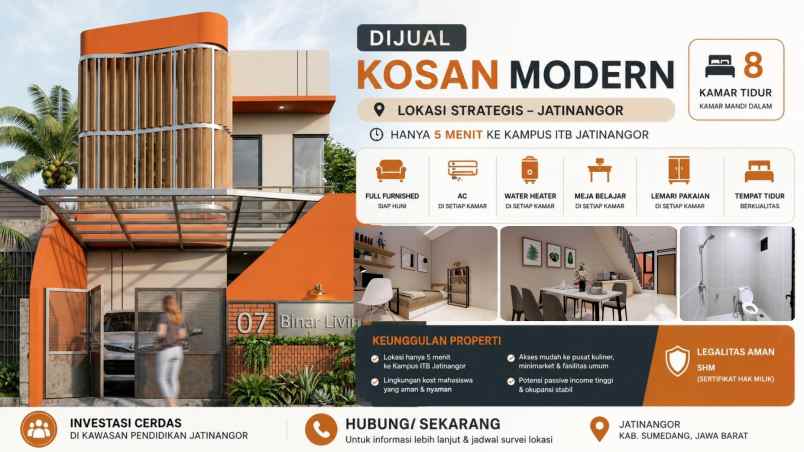dijual kost jl cibeusi jatinangor