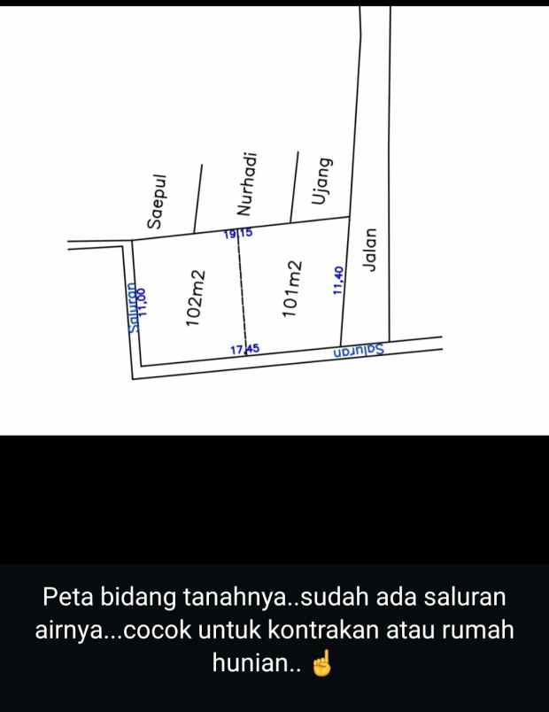 dijual murah harga nego tanah 203 m cihuni tangerang