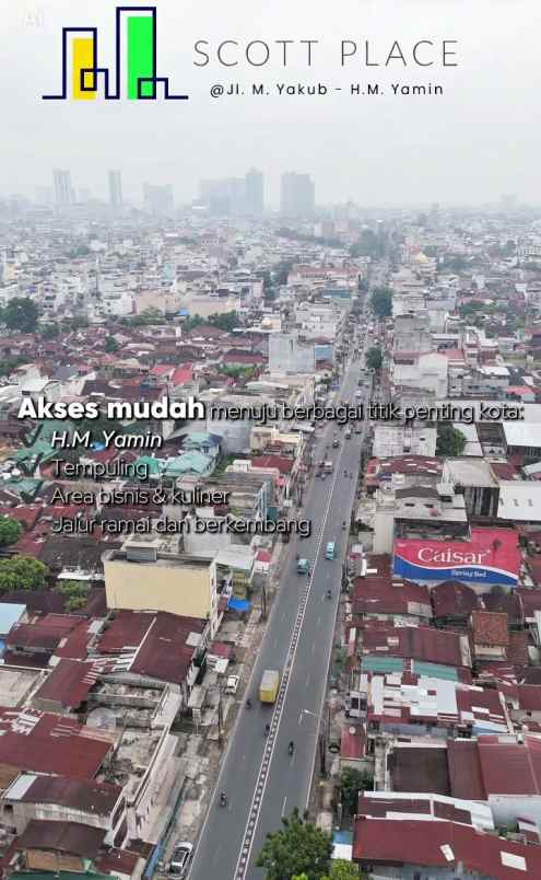 dijual ruko gudang kantor jalan m yakub hm yamin