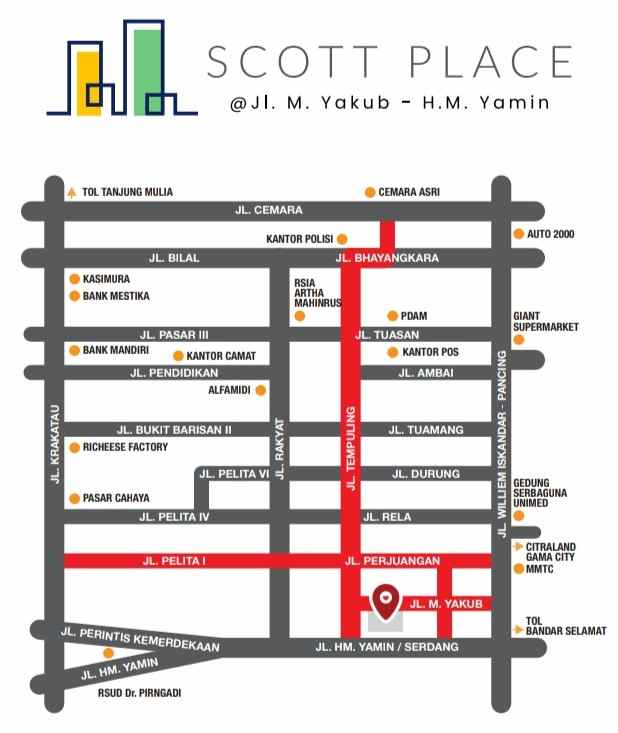 dijual ruko gudang kantor jalan m yakub hm yamin