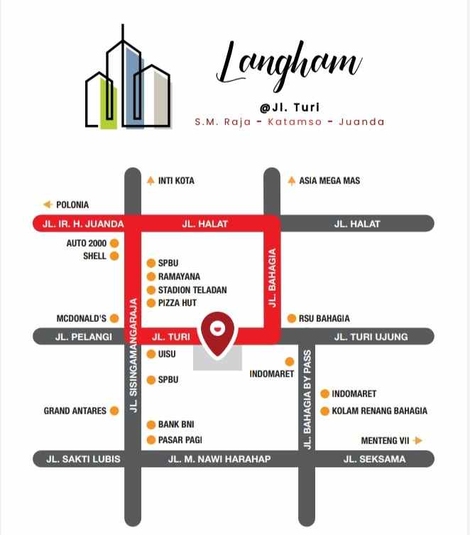 dijual ruko gudang kantor jalan turi sm raja juanda