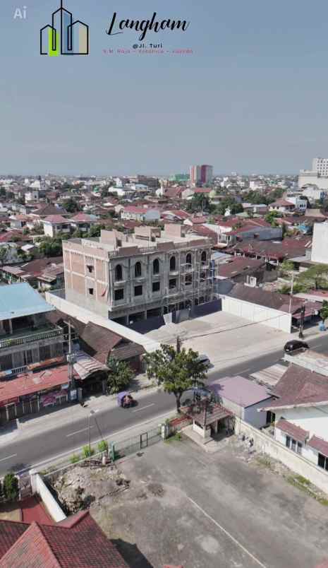 dijual ruko gudang kantor jalan turi sm raja juanda