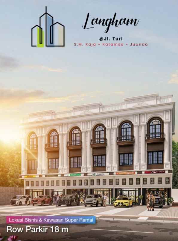 dijual ruko gudang kantor jalan turi sm raja juanda