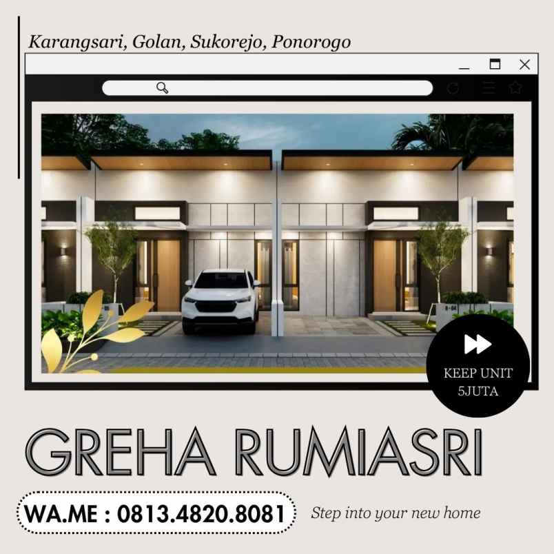 dijual rumah baru syariah ponorogo