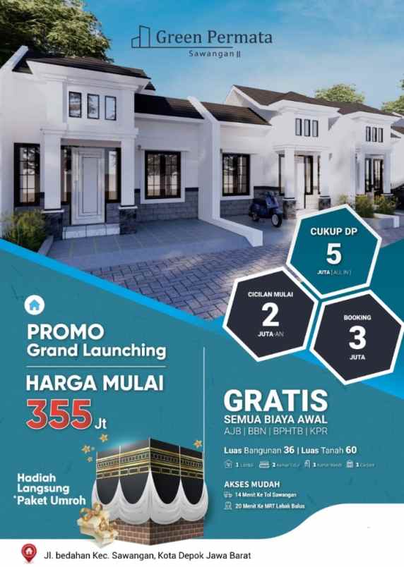 dijual rumah bedahan sawangan depok