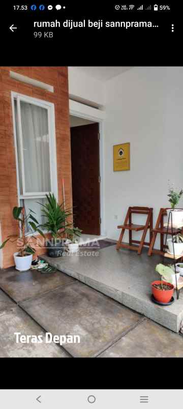 dijual rumah beji beji depok