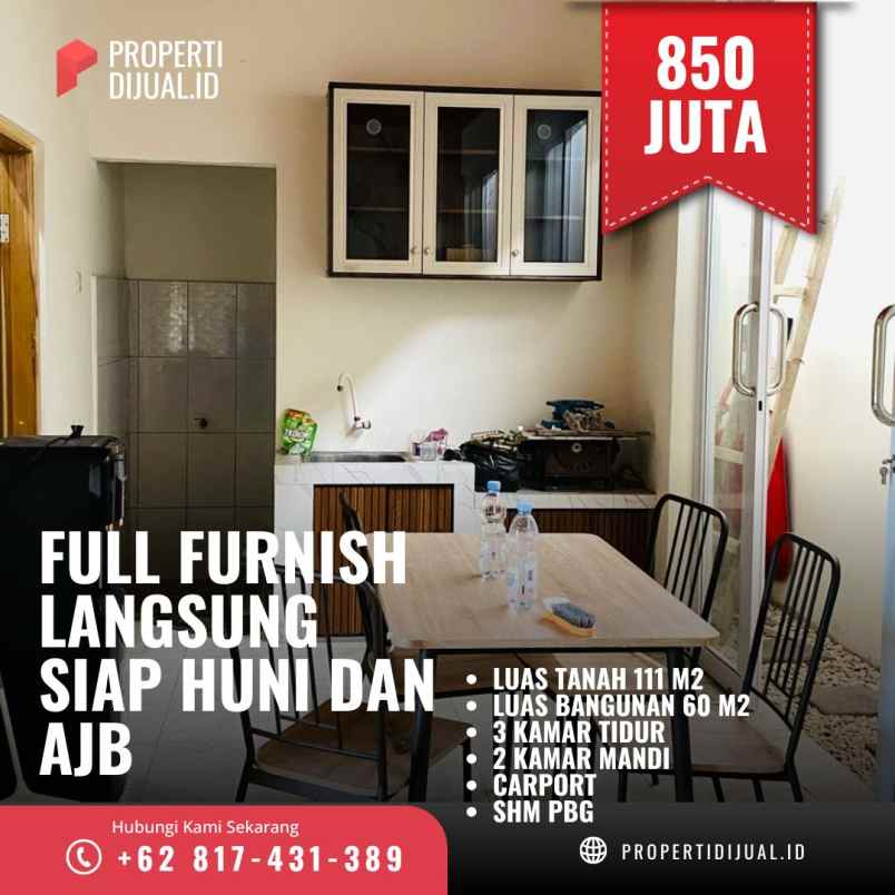 dijual rumah bugisan madukismo