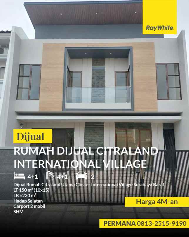 dijual rumah citraland international