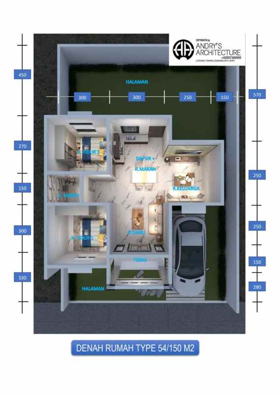 dijual rumah cluster griyanika 2 jalan