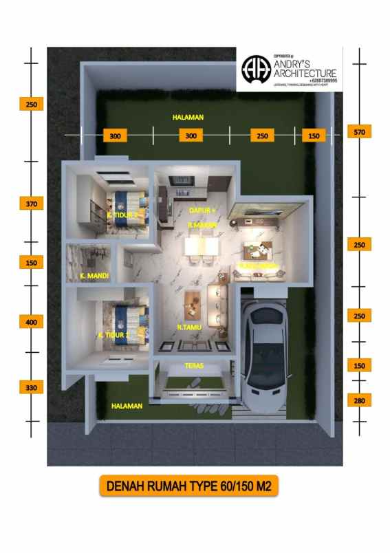 dijual rumah cluster griyanika 2 jalan