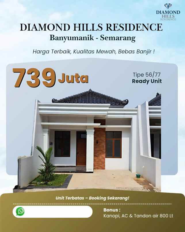 dijual rumah grafika utama