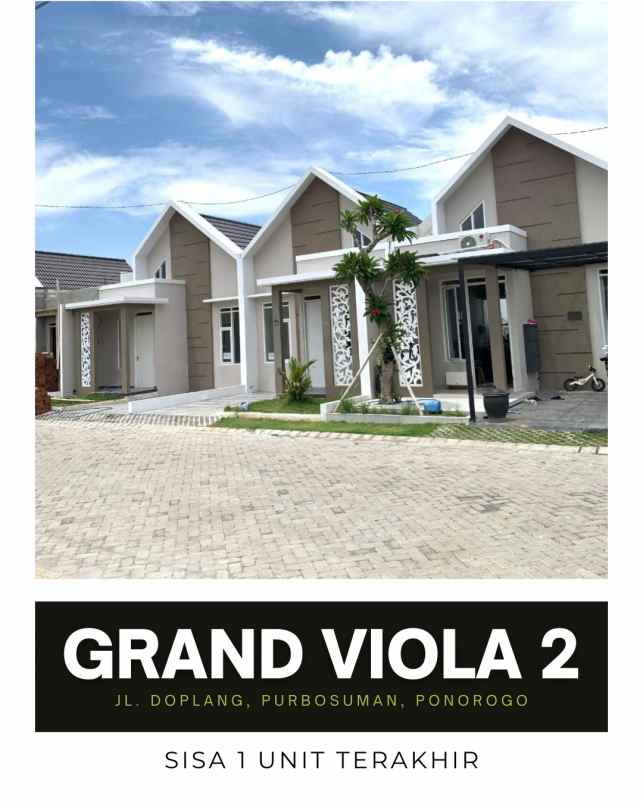 dijual rumah jl doplang purbosuman ponorogo