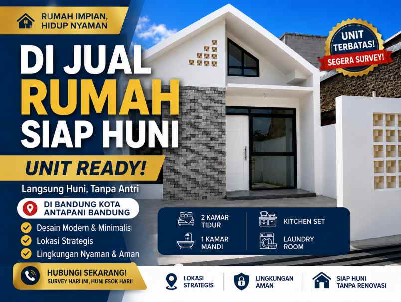 dijual rumah jl sindangsari antapani