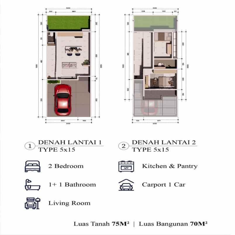 dijual rumah jl tole iskandar