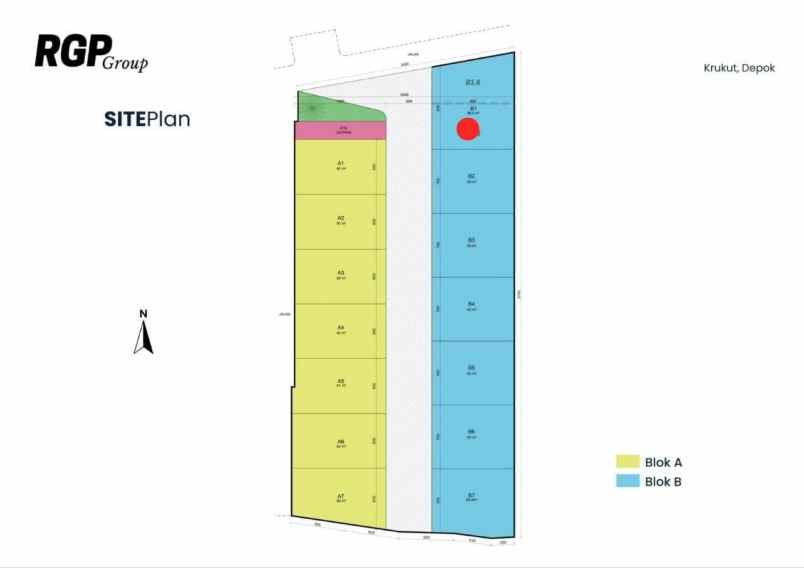 dijual rumah jln raya krukut limo