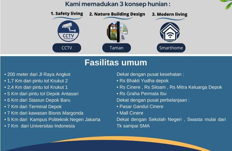 dijual rumah jln raya krukut limo