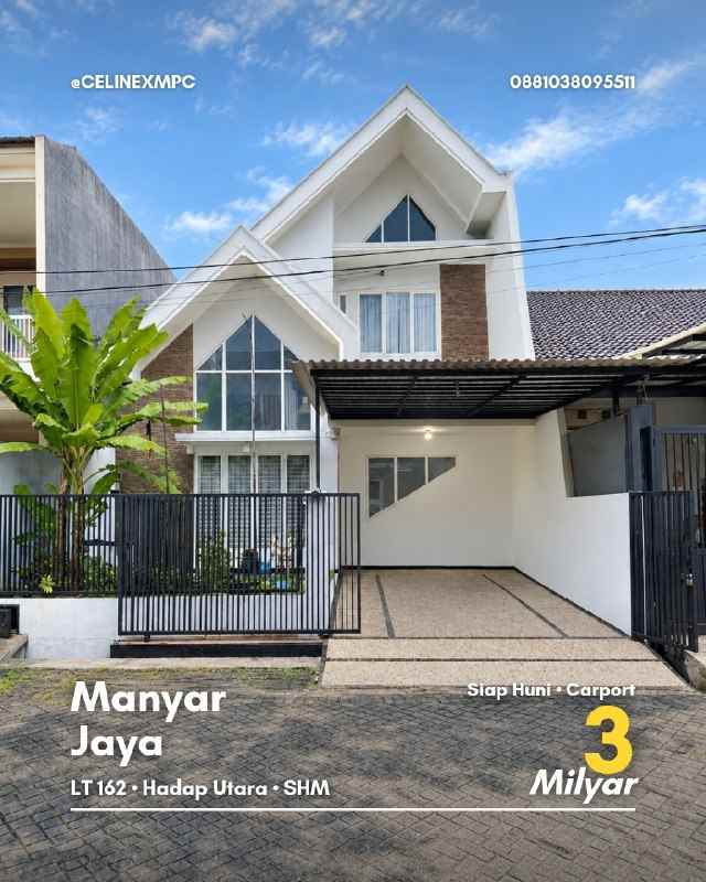 dijual rumah manyar jaya