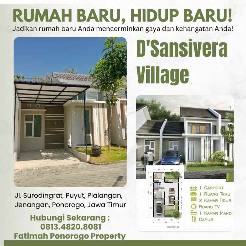 dijual rumah minimalis ponorogo