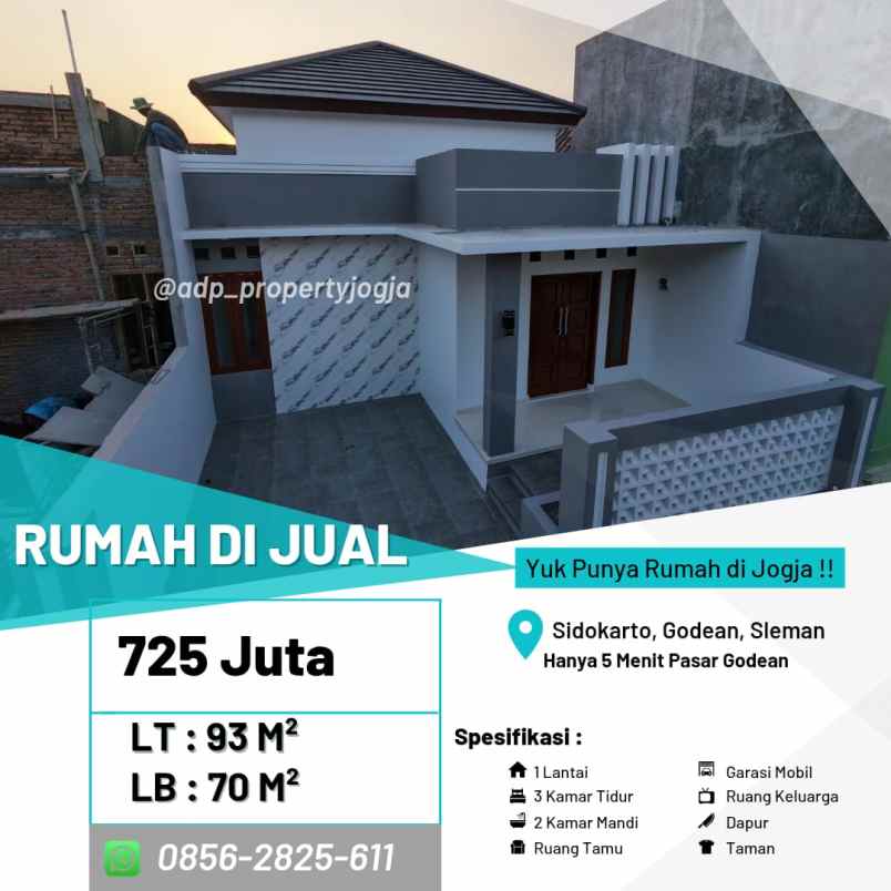 dijual rumah sidokarto godean sleman