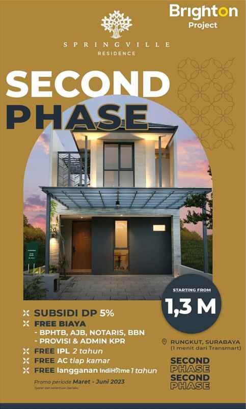 dijual rumah springville residence