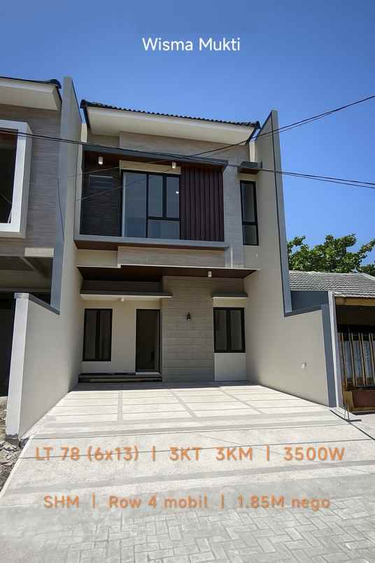 dijual rumah wisma mukti