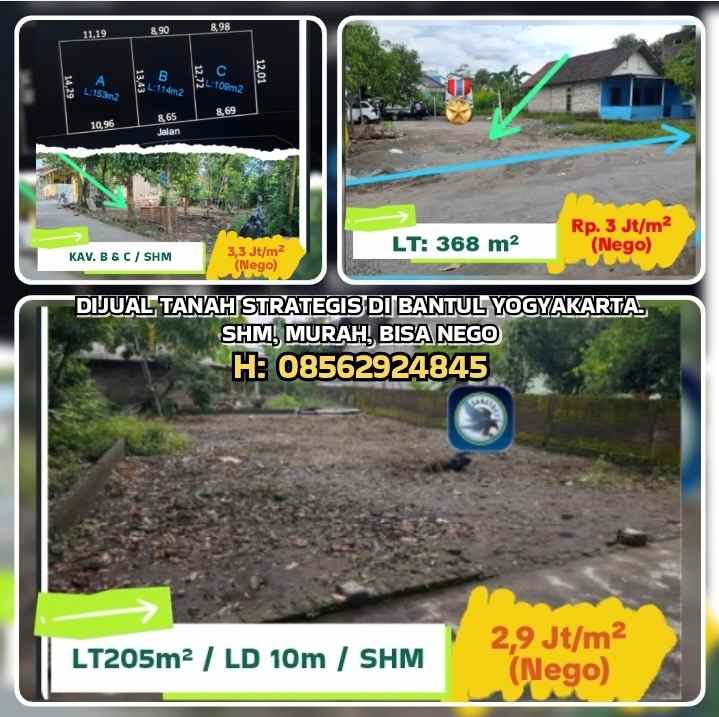 dijual tanah banguntapan bantul yogyakarta