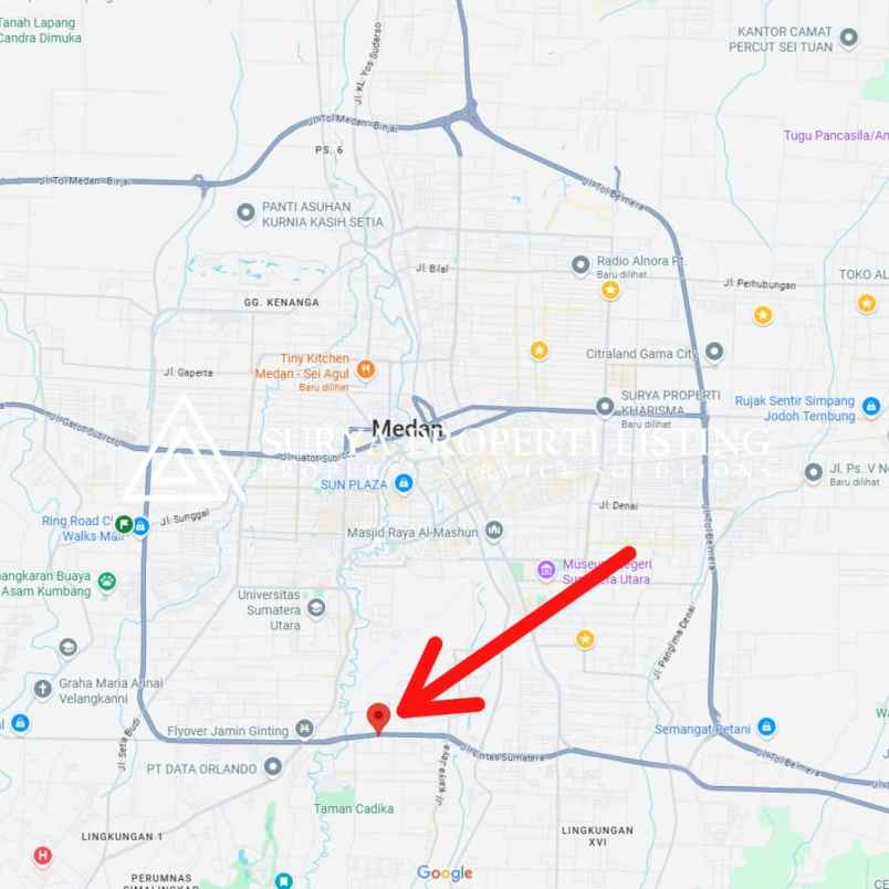 dijual tanah jalan jendral besar ah