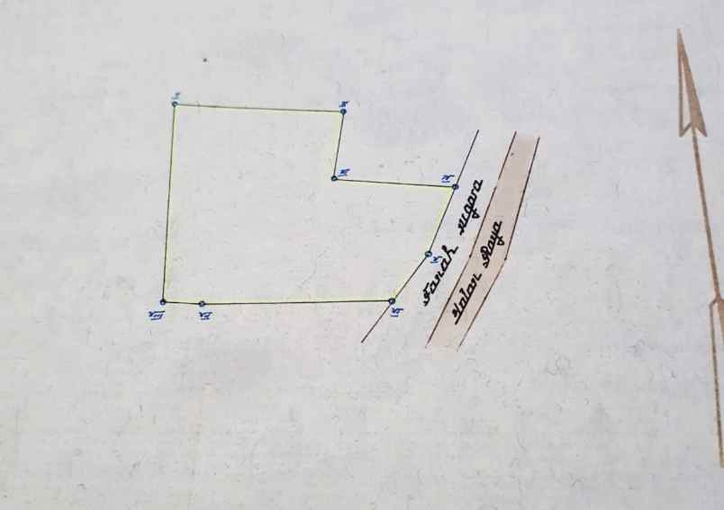 dijual tanah jalan raya pasar beblan