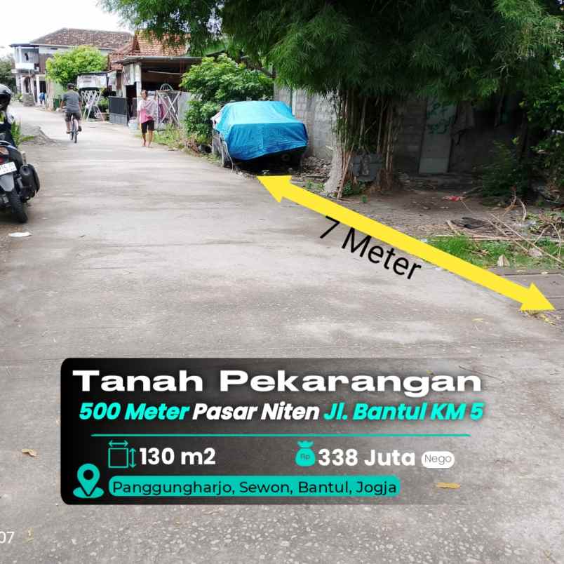 dijual tanah jl bantul km 5