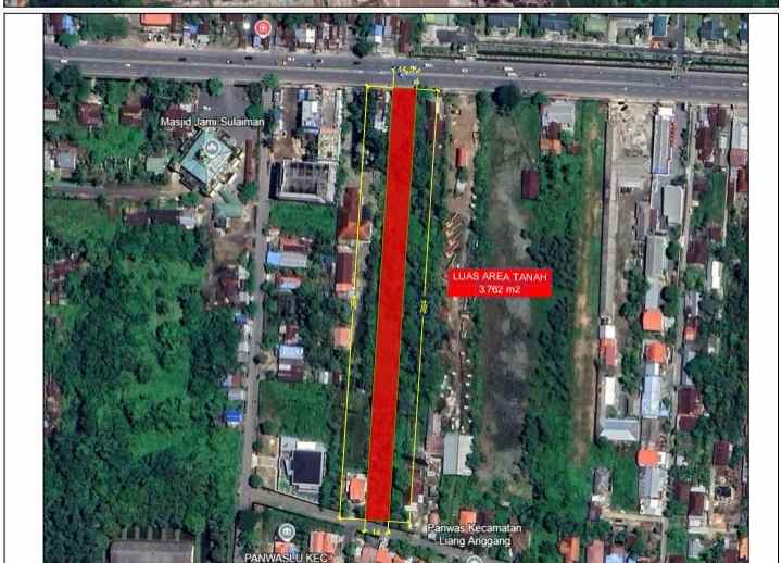 dijual tanah jl jendral ahmad yani