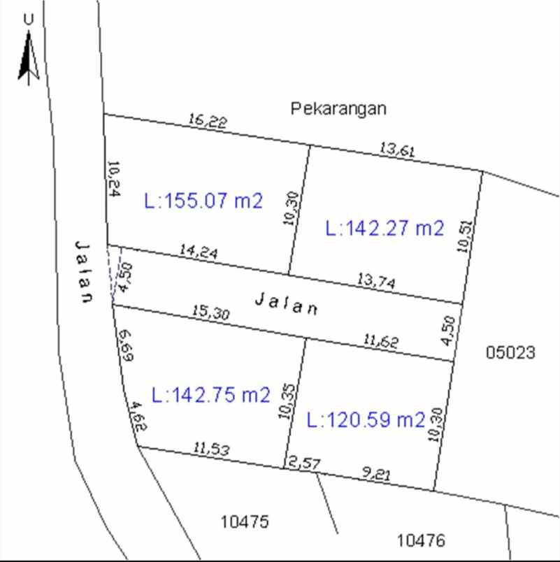 dijual tanah jl kaliurang km 12 5 candi
