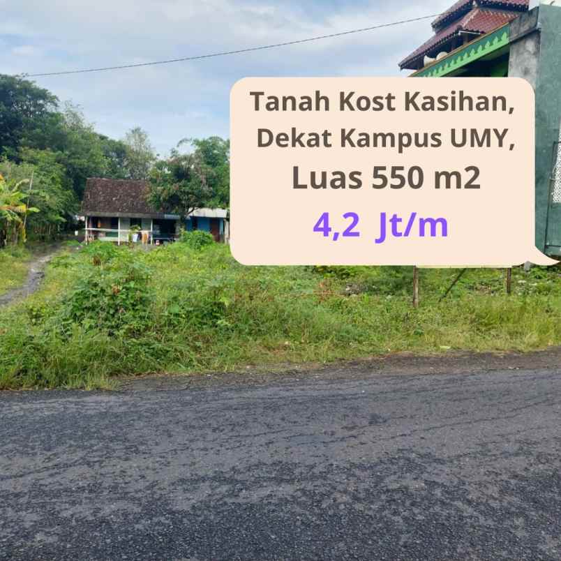 dijual tanah jl karangjati jetis