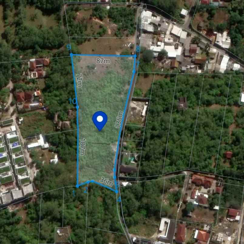 dijual tanah jl karuripan i pecatu