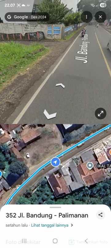 dijual tanah jl raya bandung sumedang
