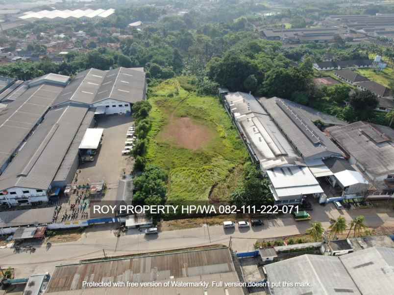 dijual tanah jl raya serang kawasan