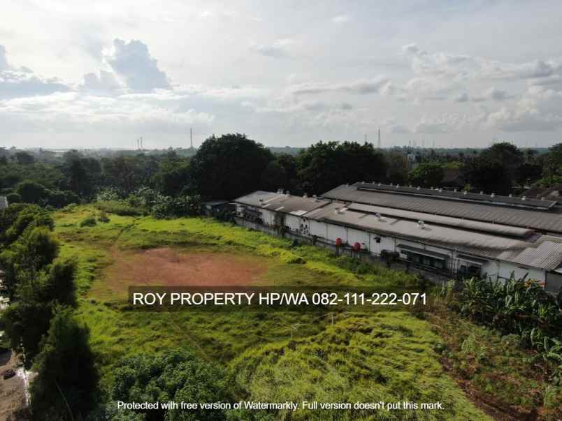 dijual tanah jl raya serang kawasan