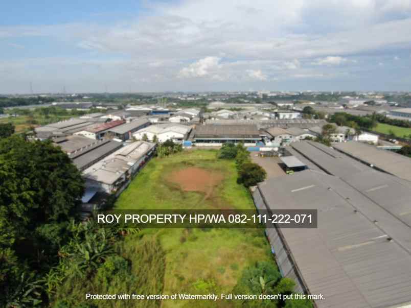 dijual tanah jl raya serang kawasan