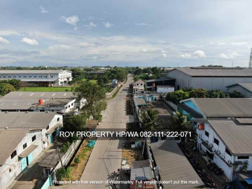 dijual tanah jl raya serang kawasan