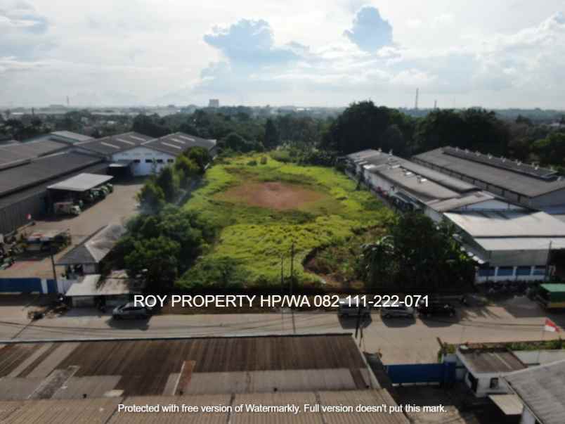 dijual tanah jl raya serang kawasan