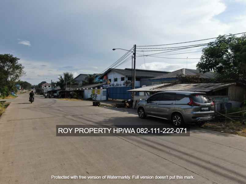 dijual tanah jl raya serang kawasan