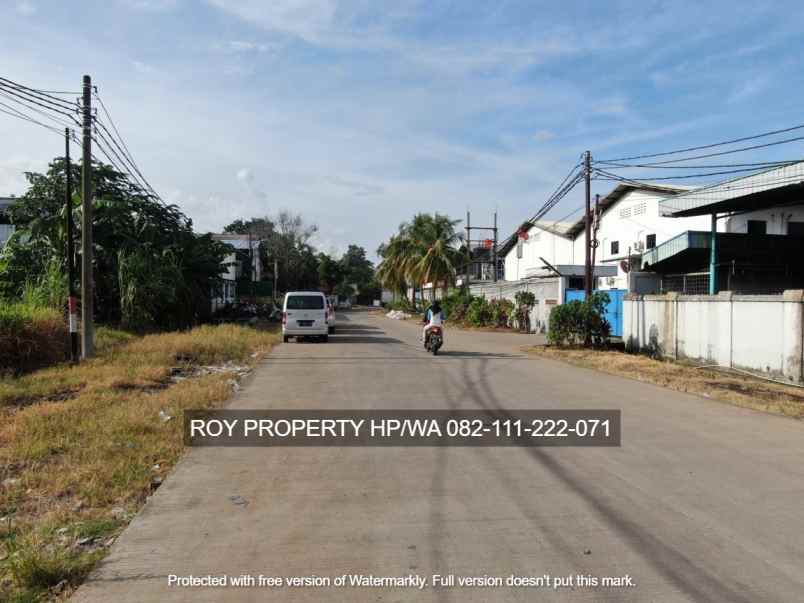 dijual tanah jl raya serang kawasan